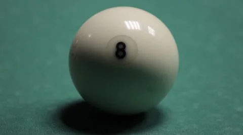 Beating billiard ball #8 動画素材 64120598