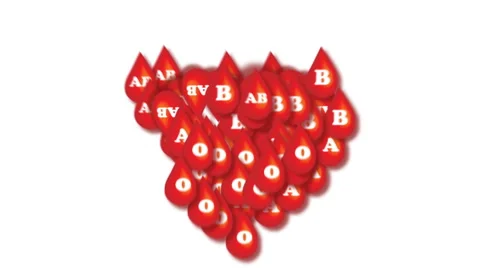 Beating blood type pattern Stock Footage 50213100