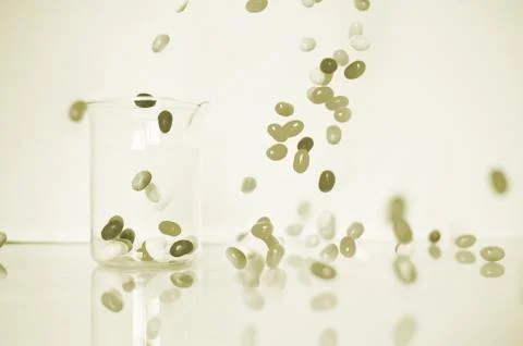 Beating capsules Foto stock