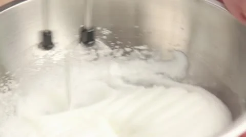 Beating egg white stiffly Video stock 24662536
