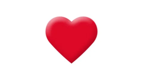 Beating Heart Animation, Pulsing Red Heart Icon for Love, and Medical Healt.. Stock Footage 314754465