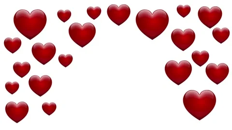 Beating heart, Background For Valentine's day. Animated white background wi.. Stock Footage 265159344