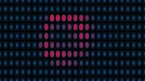 Beating Heart Grid Background Seamless Loop Stock Footage 342345923