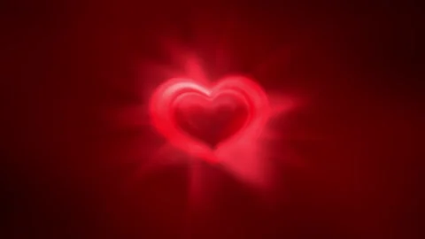 A beating heart on a red background Video stock 168491181
