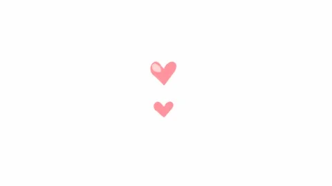Beating Pink Hearts (seamless loop animation) Stock Footage 134133769