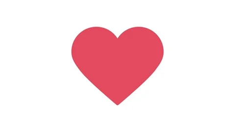 Beating Red Heart Icon animation with optional luma matte. Alpha Luma Matte i Stock Footage 89326012