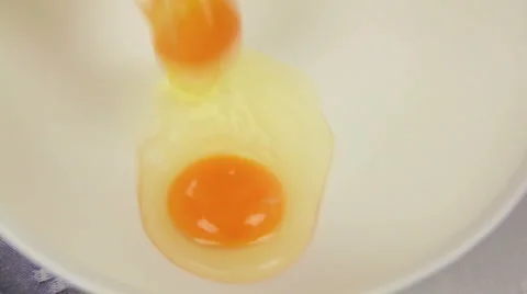 Beating Scrambled Eggs Mixture Stock Footage 1218063