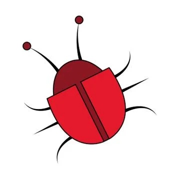 Beatle bug icon image Stock Illustration