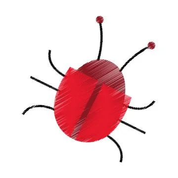 Beatle bug icon image Stock Illustration