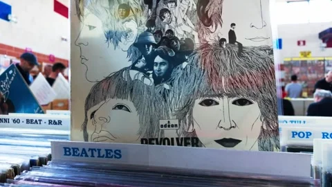 Beatler record Stock Footage 305497939