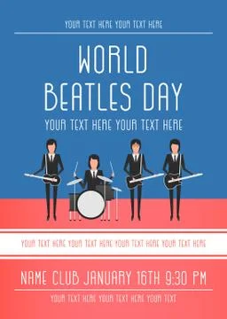 The Beatles band Stock Illustration