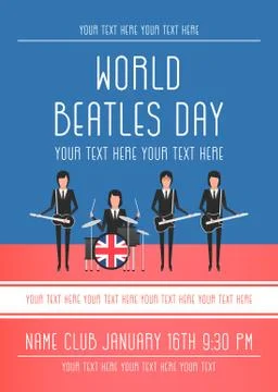 The Beatles band Stock Illustration