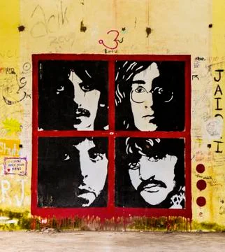 Beatles wall Stock Photos