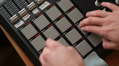 Beatmaker in-process 2 Stock Footage 34829079