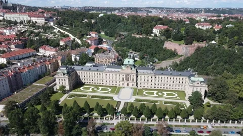 Beau Castle View Stock Footage 207810009