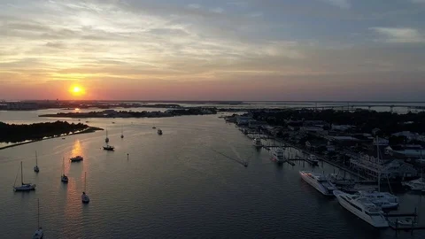 Beaufort Water Front Video stock 82617875