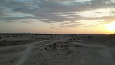 Beauiful clouds in the amazing evening video shoot Saudi Arabia 4K Video Stock Footage 290955935