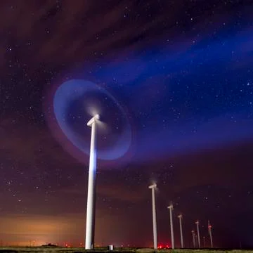 Beauifull light Wind generator alien Stock Photos
