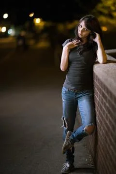 Beauitiful young brunette Stock Photos