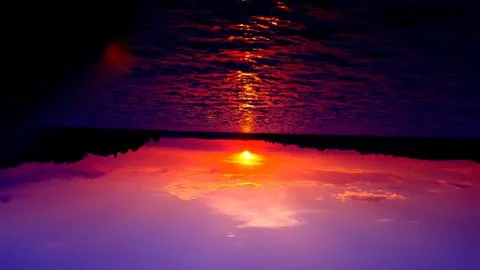 Beaultiful sunset Stock Photos