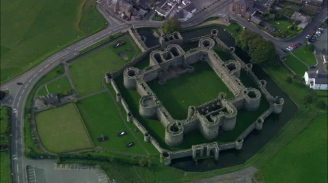 Beaumaris Castle Stock Footage 65200375