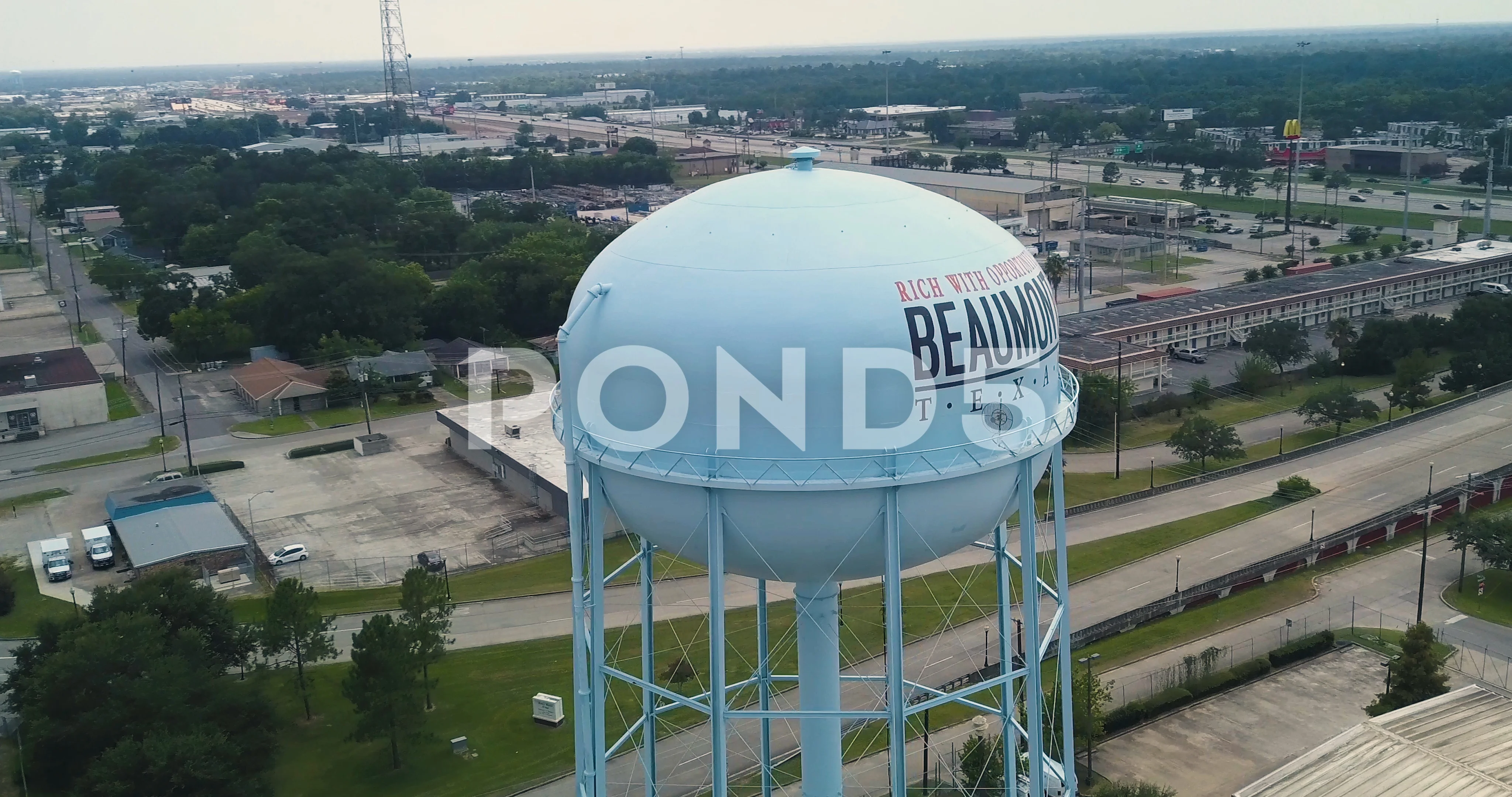 Beaumont Texas Aerial Water Tower