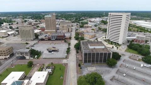 Beaumont Texas drone skyline Video stock 130157287