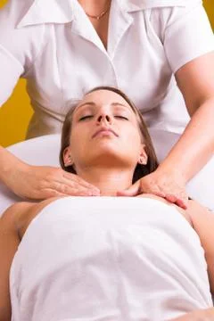 Beautician face cleaning. Stock Photos