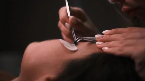 Beautician tools during work close-up Stock Photos