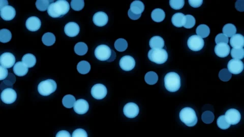 Beautiful 3D Abstract motion background shining blue particles. Shimmering G Stock Footage 225851244