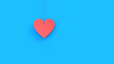 Beautiful 3D animation of the text "I love you" on an orange background Stock Footage 101926332