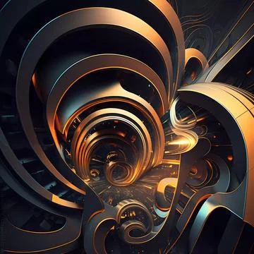 Beautiful 3d background for art design Stock Illustration