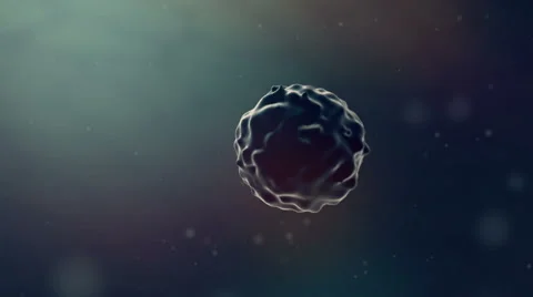 Beautiful 3d cell growing up Stock Footage 44266242