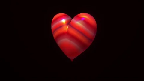 Beautiful 3d Heart Video stock 200226958
