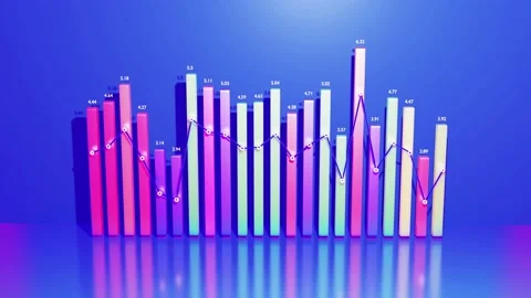 Beautiful 3d looped background for analytical programs with abstract Stock Footage 143583544