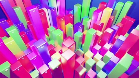 Beautiful 3d looped background for analytical programs with abstract Stock Footage 143583722