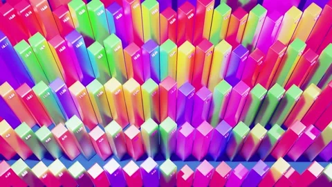 Beautiful 3d looped background for analytical programs with abstract Stock Footage 143583813