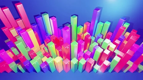 Beautiful 3d looped background for analytical programs with abstract Stock Footage 144804138