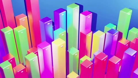 Beautiful 3d looped background for analytical programs with abstract Stock Footage 152594245
