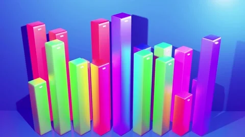 Beautiful 3d looped background for analytical programs with abstract Stock Footage 154558822