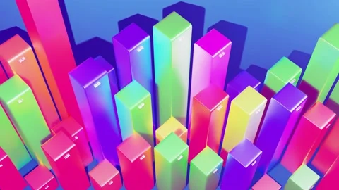 Beautiful 3d looped background for analytical programs with abstract Stock Footage 155111570