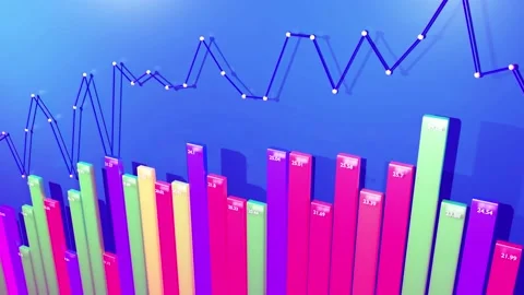 Beautiful 3d looped background for analytical programs with abstract Stock Footage 155792314