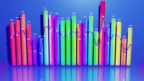 Beautiful 3d looped background for analytical programs with abstract Stock Footage 161127659