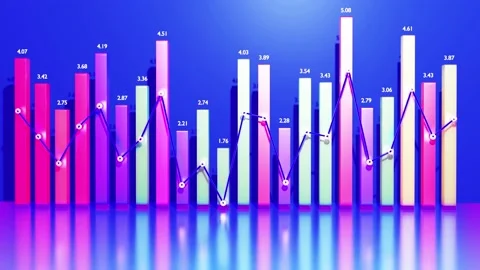 Beautiful 3d looped background for analytical programs with abstract Stock Footage 163679713