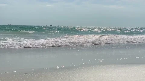 Beautiful 4K Close-Up of Sandy Beach 스톡 동영상 131377661