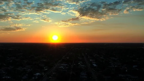 Beautiful 4k Hyperlapse Sunset ! Great Video Ending Stock Footage 125463397
