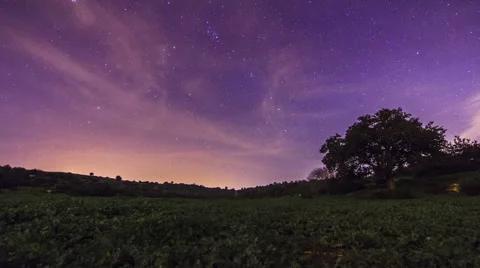 Beautiful 4k stars timelapse Stock-Footage 45871053