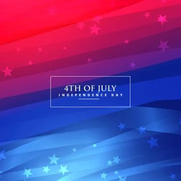 Beautiful 4th of july background Stock Illustration