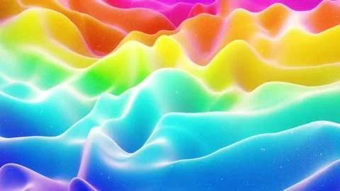 Beautiful abstract 3D surface with extrude or displace waves transform in loop Video stock 137494417