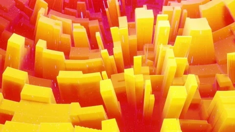 Beautiful abstract 3D surface with glitter sparkles, extruded or displaced waves Stock Footage 137503311